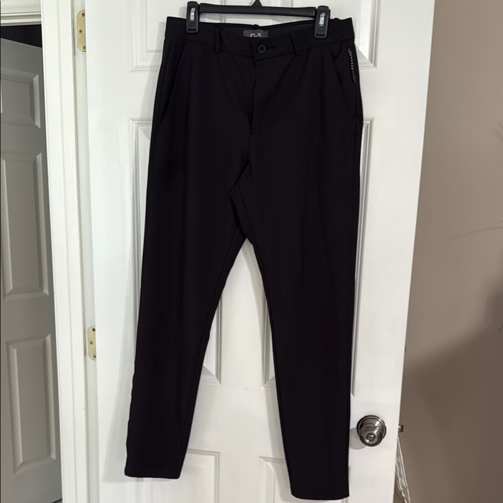 FLX 32x34 Black Dress Pants with Sleek Modern Fit